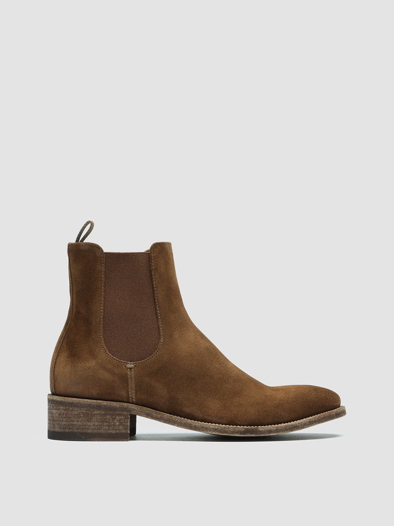 SELINE 029 - Brown  Suede Chelsea Boots