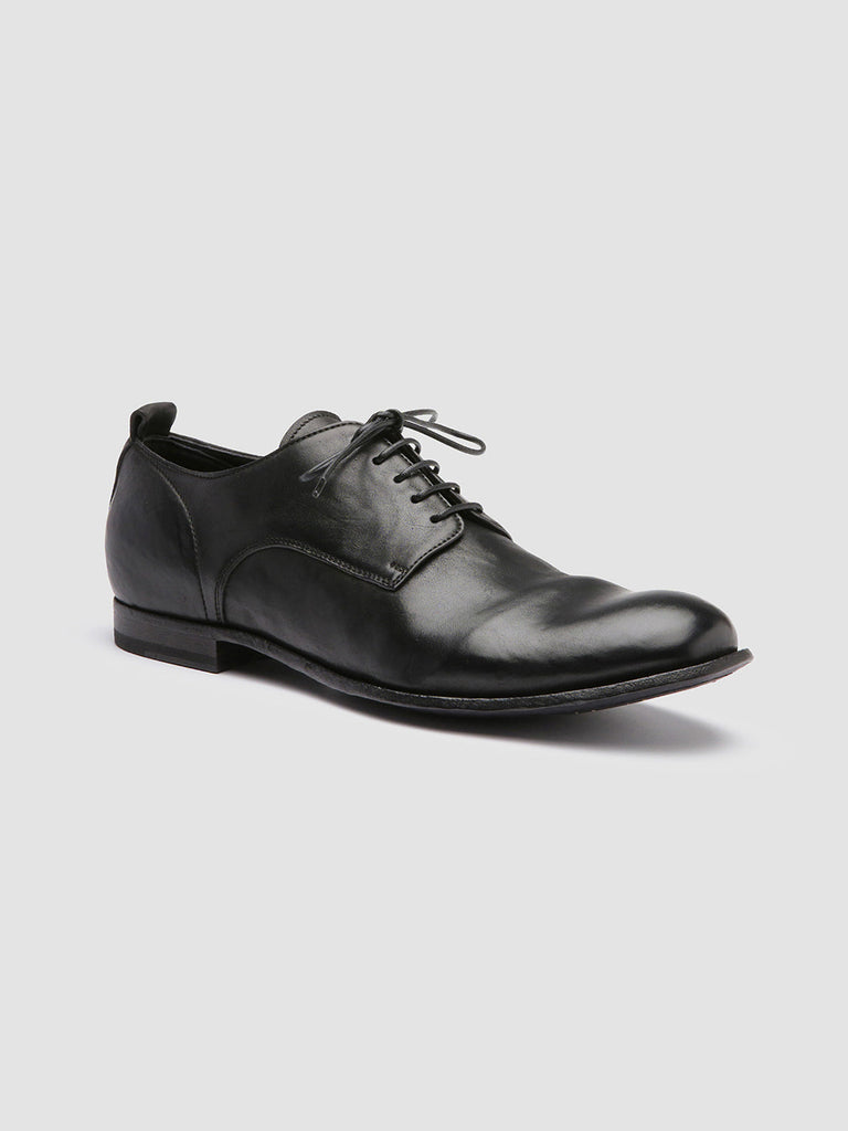 STEREO 003 Nero - Black Leather Derby Shoes Men Officine Creative - 3