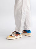 HOMME NEO PSYCHEDELIC SUN 241 Multicolor - Multicolor Leather and Suede Low Top Sneakers Men Officine Creative - 6