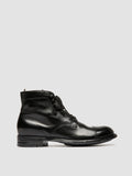 ADMIRAL 010 - Black Leather Lace-up Boots