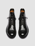 ADMIRAL 010 - Black Leather Lace-up Boots