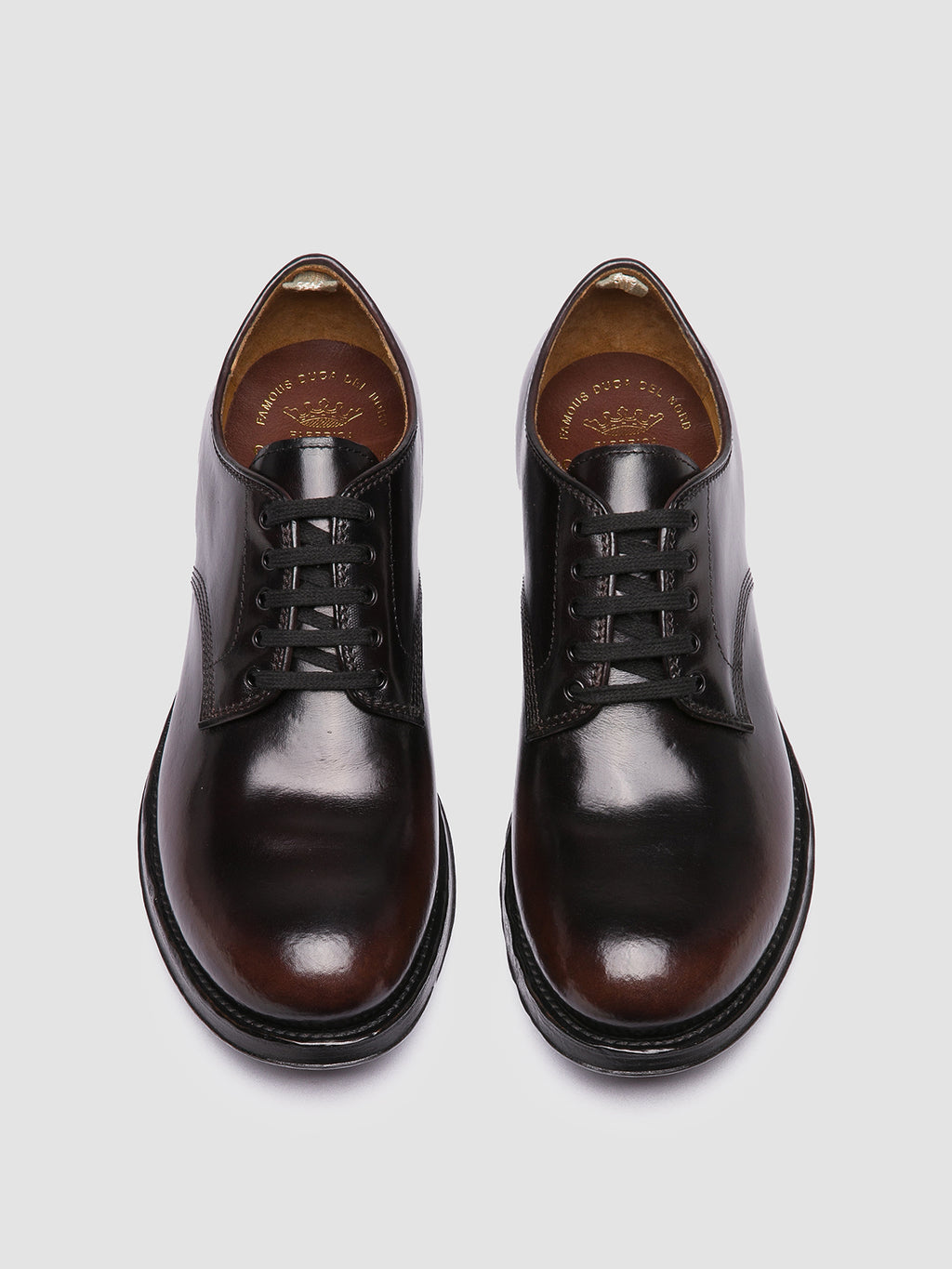 ADMIRAL 001 - Brown Leather Derby Shoes