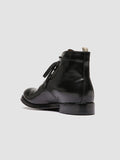 ADMIRAL 004 - Black Leather Lace-up Boots