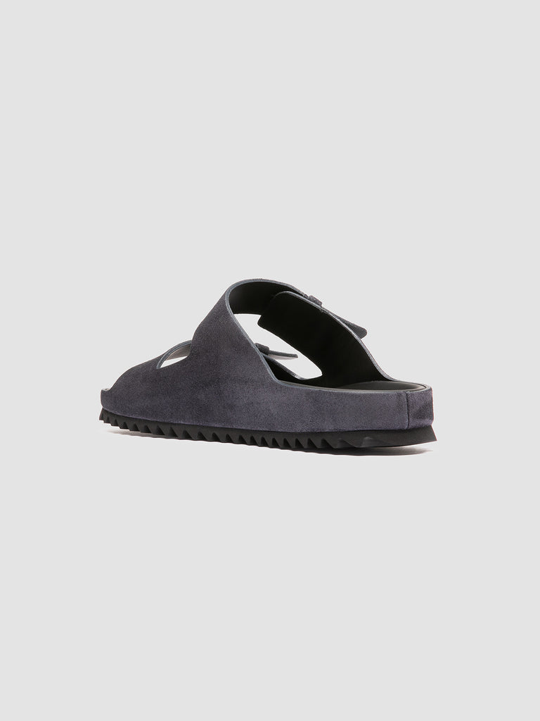 AGORÀ 010 - Navy Suede Slide Sandals