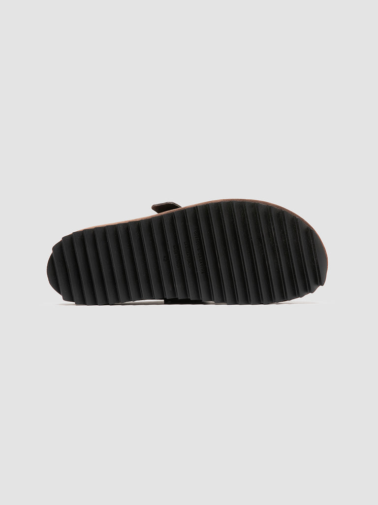 AGORÀ 012 - Dark Brown Suede Mule Sandals