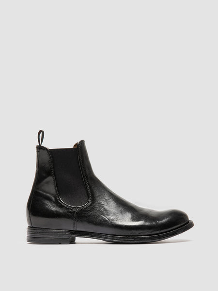 Mens Black Leather Boots ANATOMIA 083 – Officine Creative