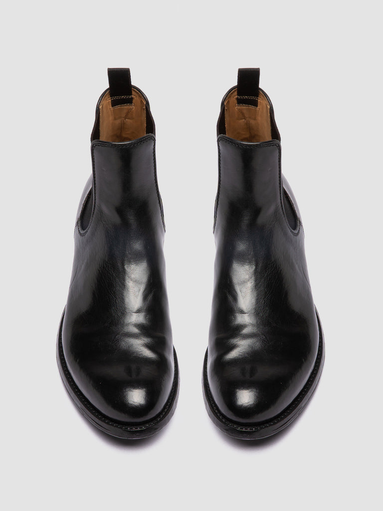 ANATOMIA 083 Bufano Nero - Black Leather Chelsea Boots Men Officine Creative - 2