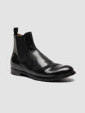 ANATOMIA 083 Bufano Nero - Black Leather Chelsea Boots Men Officine Creative - 3