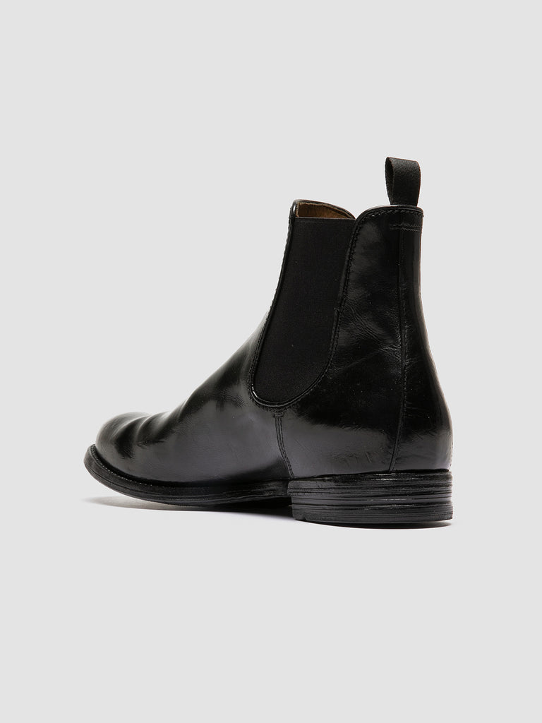 ANATOMIA 083 Bufano Nero - Black Leather Chelsea Boots Men Officine Creative - 4