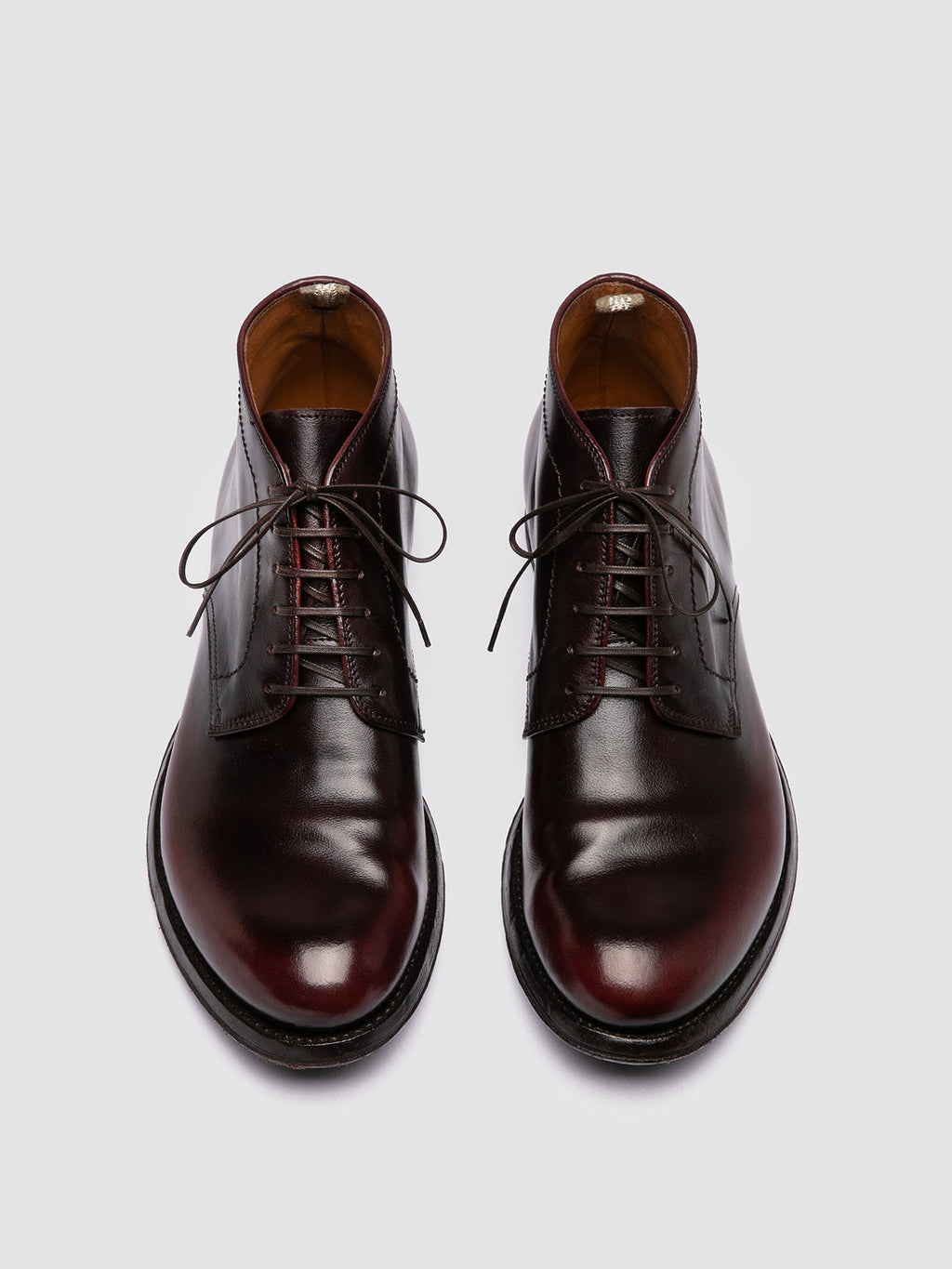 ANATOMIA 88 - Burgundy Leather Chukka Boots Men Officine Creative -2