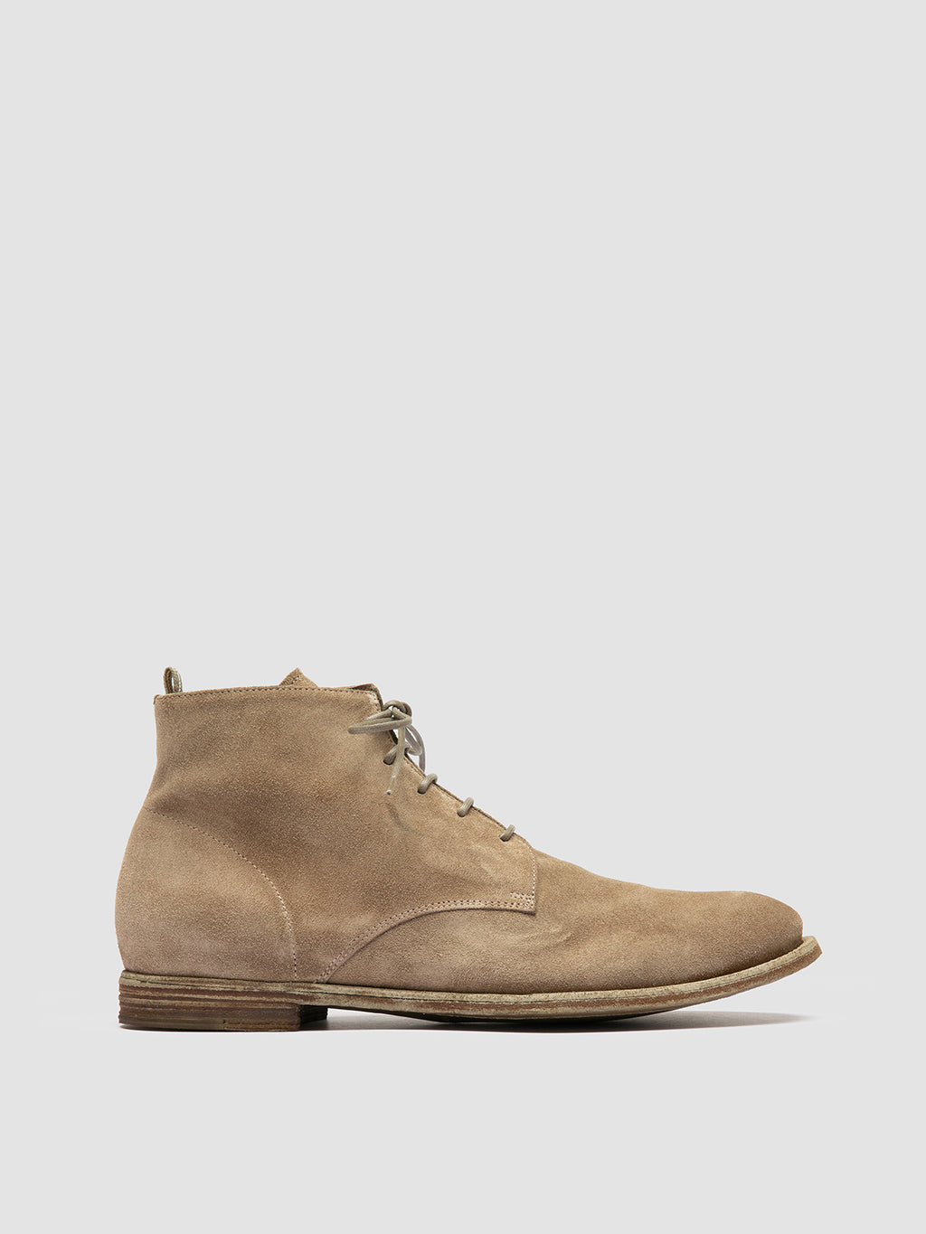 ARCHIVE 513 - Taupe Suede Lace-up Boots