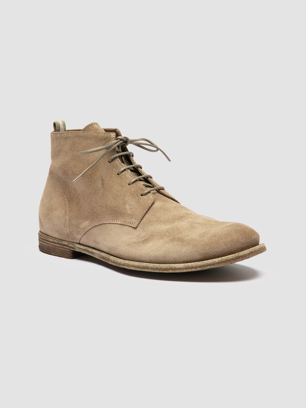 ARCHIVE 513 - Taupe Suede Lace-up Boots