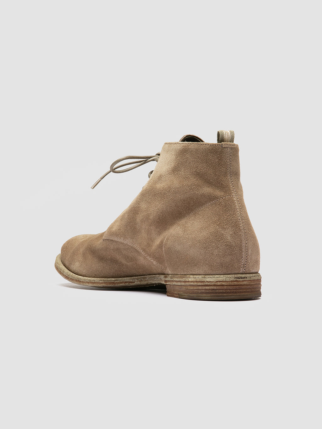 ARCHIVE 513 - Taupe Suede Lace-up Boots