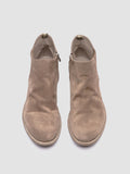 ARCHIVE 514 - Taupe Suede Zipped Boots