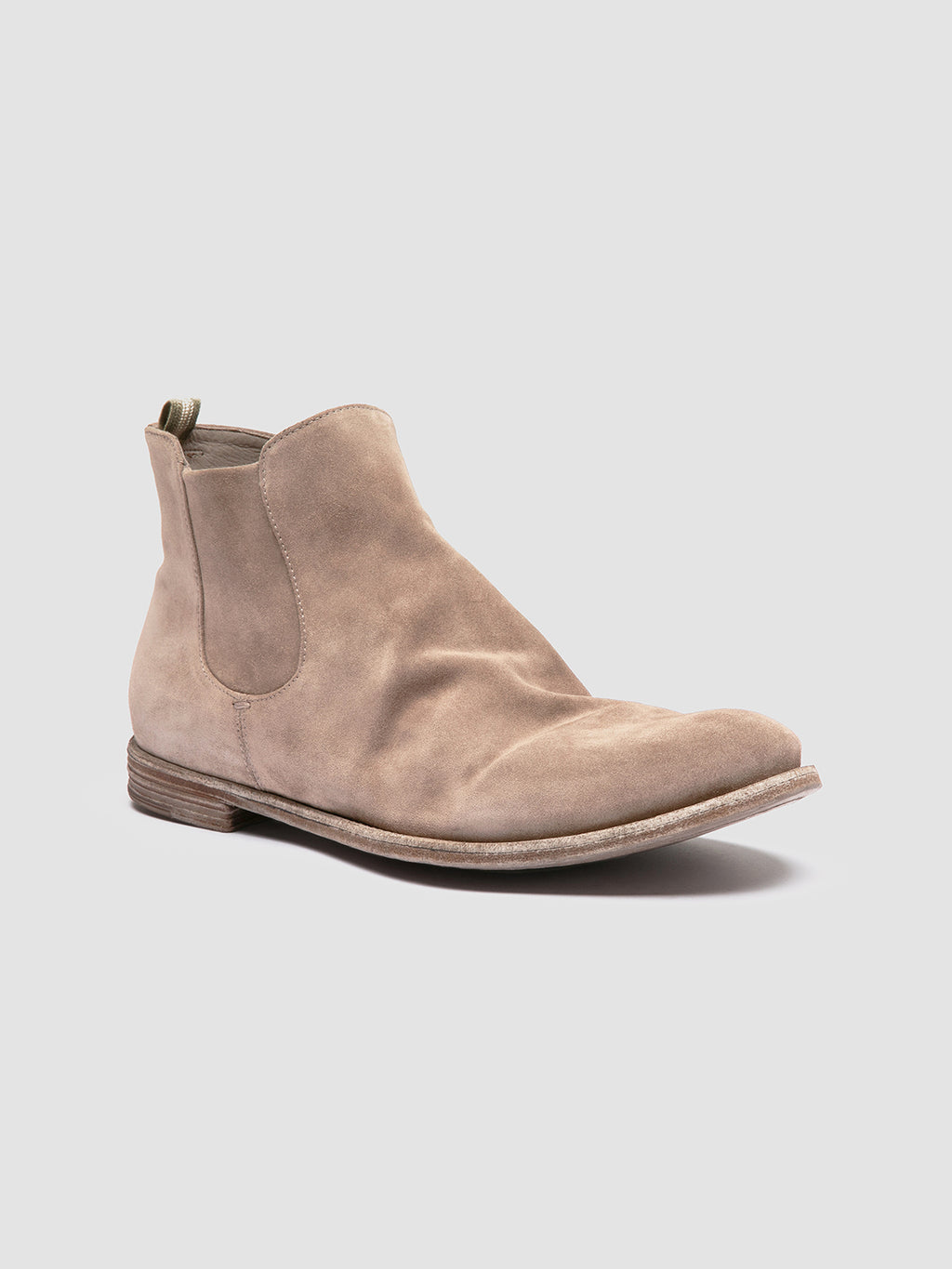 ARCHIVE 514 - Taupe Suede Zipped Boots