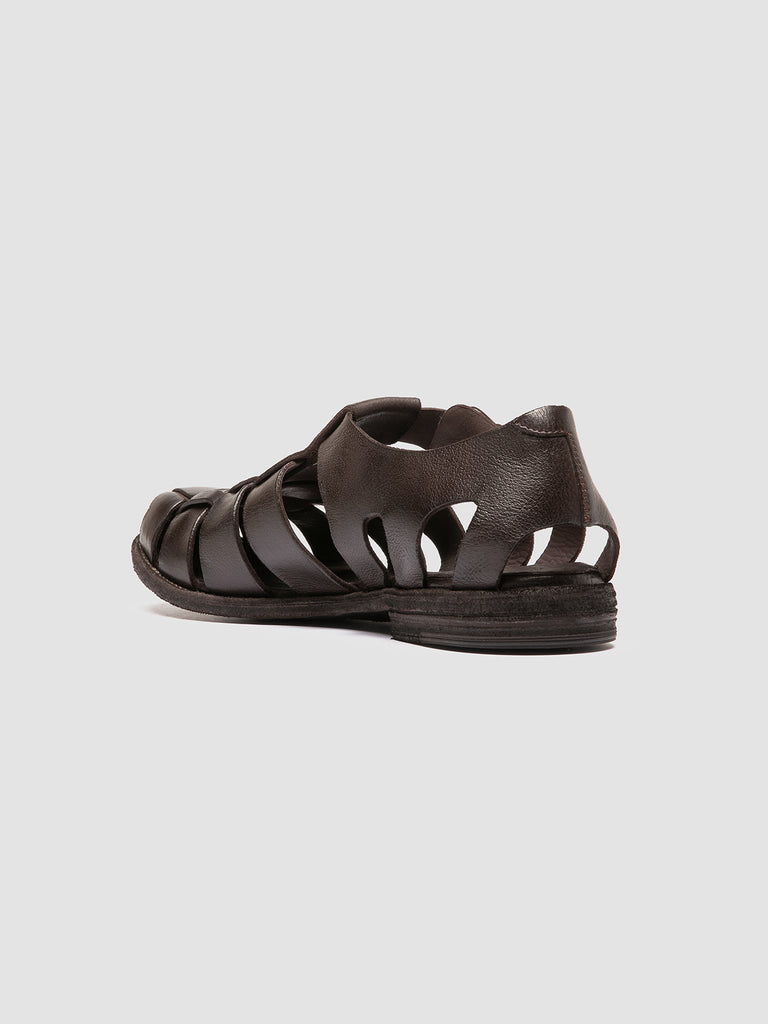 ARCHIVE 521 - Dark Brown Leather Sandals