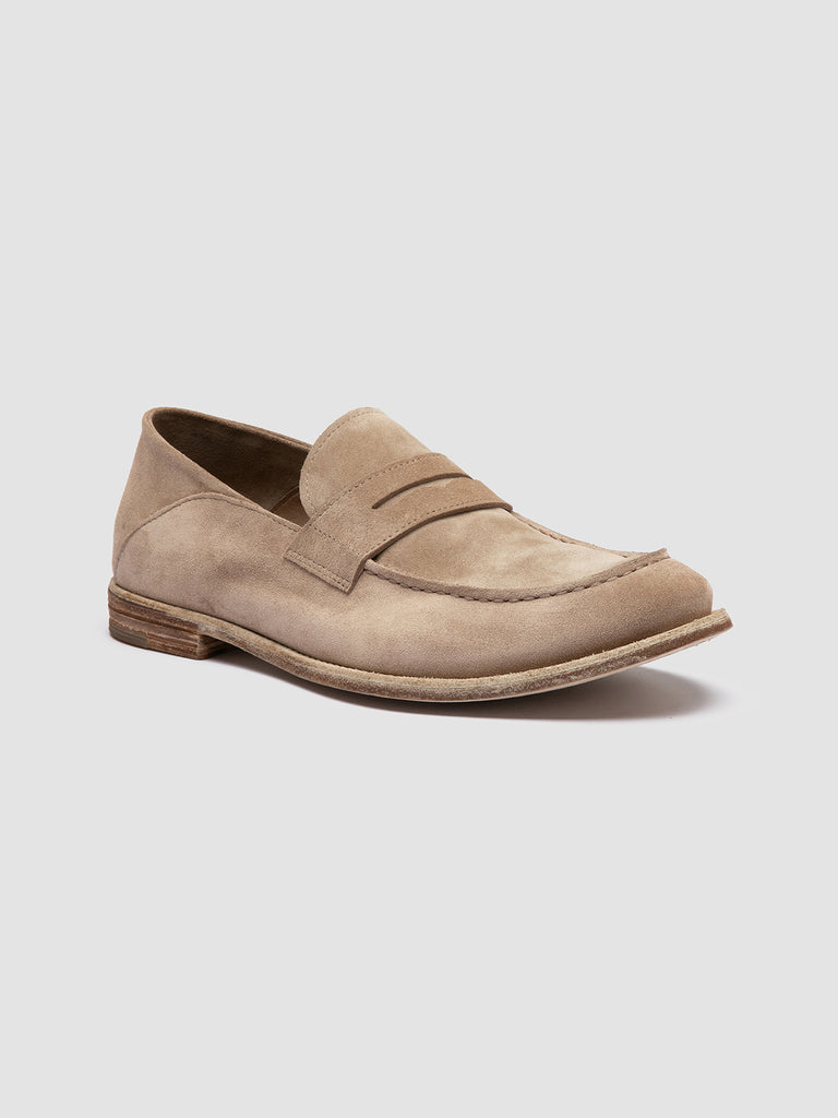 ARCHIVE 522 - Beige Suede Penny Loafers