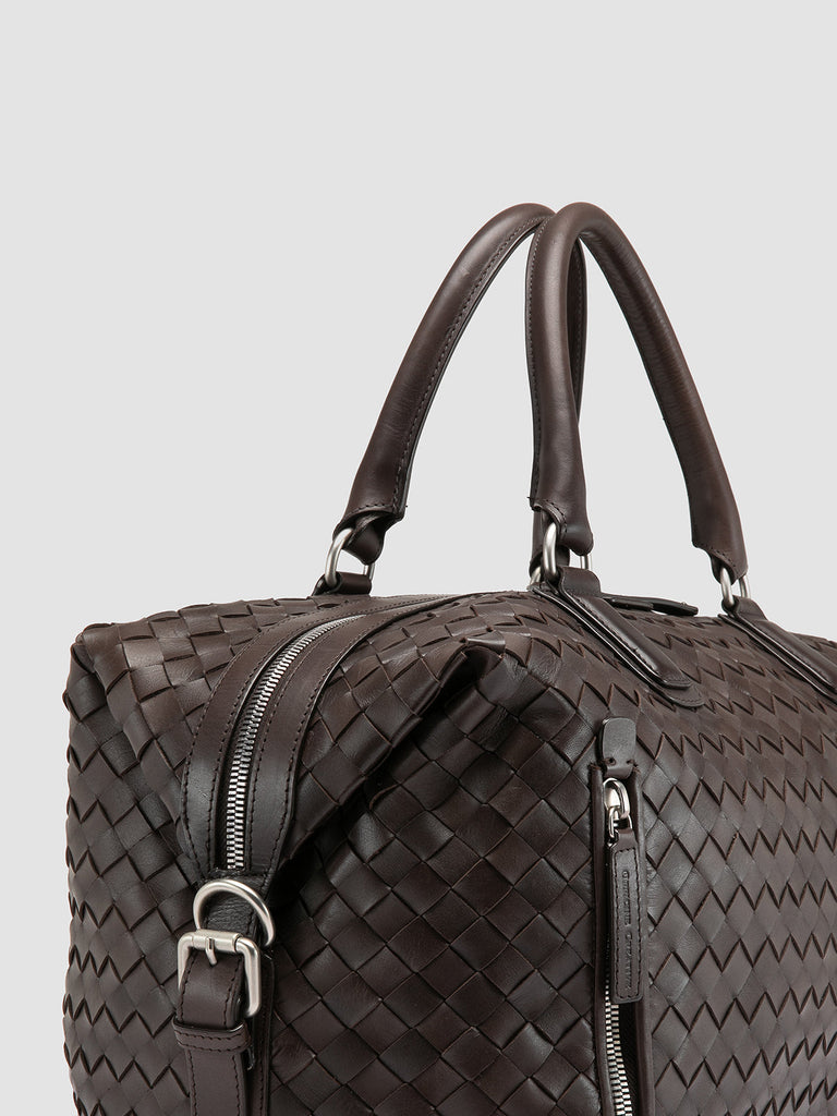 ARMOR 019 - Dark Brown Leather Travel Bag