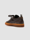 ASSET 001 - Brown Leather Low Top Sneakers Men Officine Creative -4