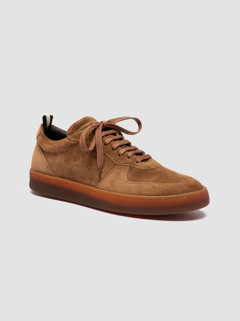 ASSET 001 - Brown Suede Low Top Sneakers
