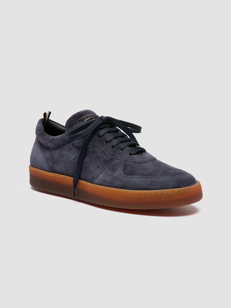 ASSET 001 - Blue Suede Low Top Sneakers
