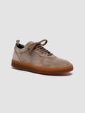 ASSET 001 - Taupe Suede Low Top Sneakers - 2