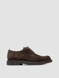 ASTON CREPE 003 - Dark Brown Suede Derby Shoes - 0