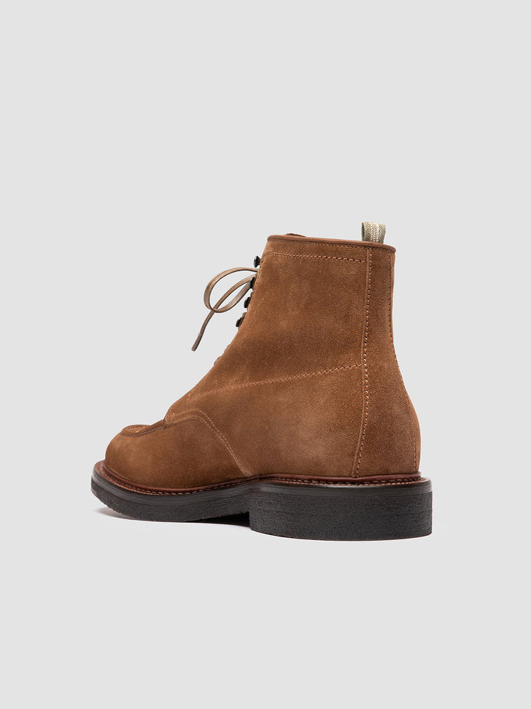 ASTON CREPE 004 - Brown Suede Lace-Up Boots