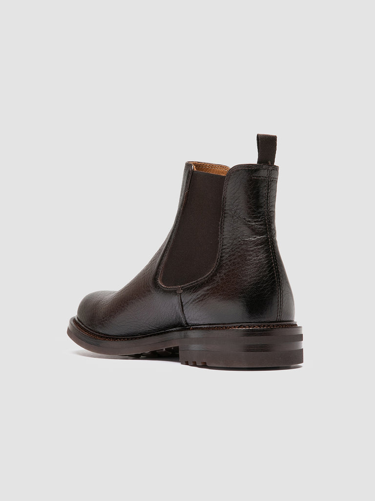 ASTON FLEXI 004 - Dark Brown Leather Chelsea Boots