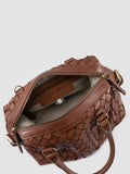 AURA 002 - Dark Brown Leather Handle Bag - 5