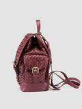 AURA 004 - Burgundy Leather Backpack - 4