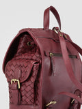 AURA 004 - Burgundy Leather Backpack - 5
