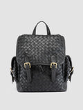 AURA 004 - Black Leather Backpack - 0