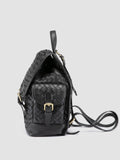 AURA 004 - Black Leather Backpack - 4