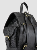 AURA 004 - Black Leather Backpack - 5
