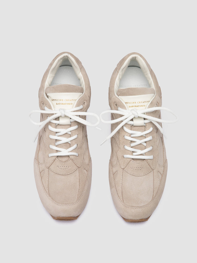 AWAY 101 - Beige Suede Low Top Sneakers