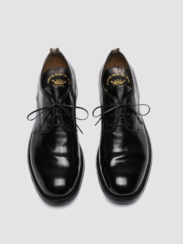 BALANCE 019 - Black Leather Derby Shoes