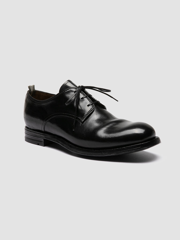 BALANCE 019 - Black Leather Derby Shoes
