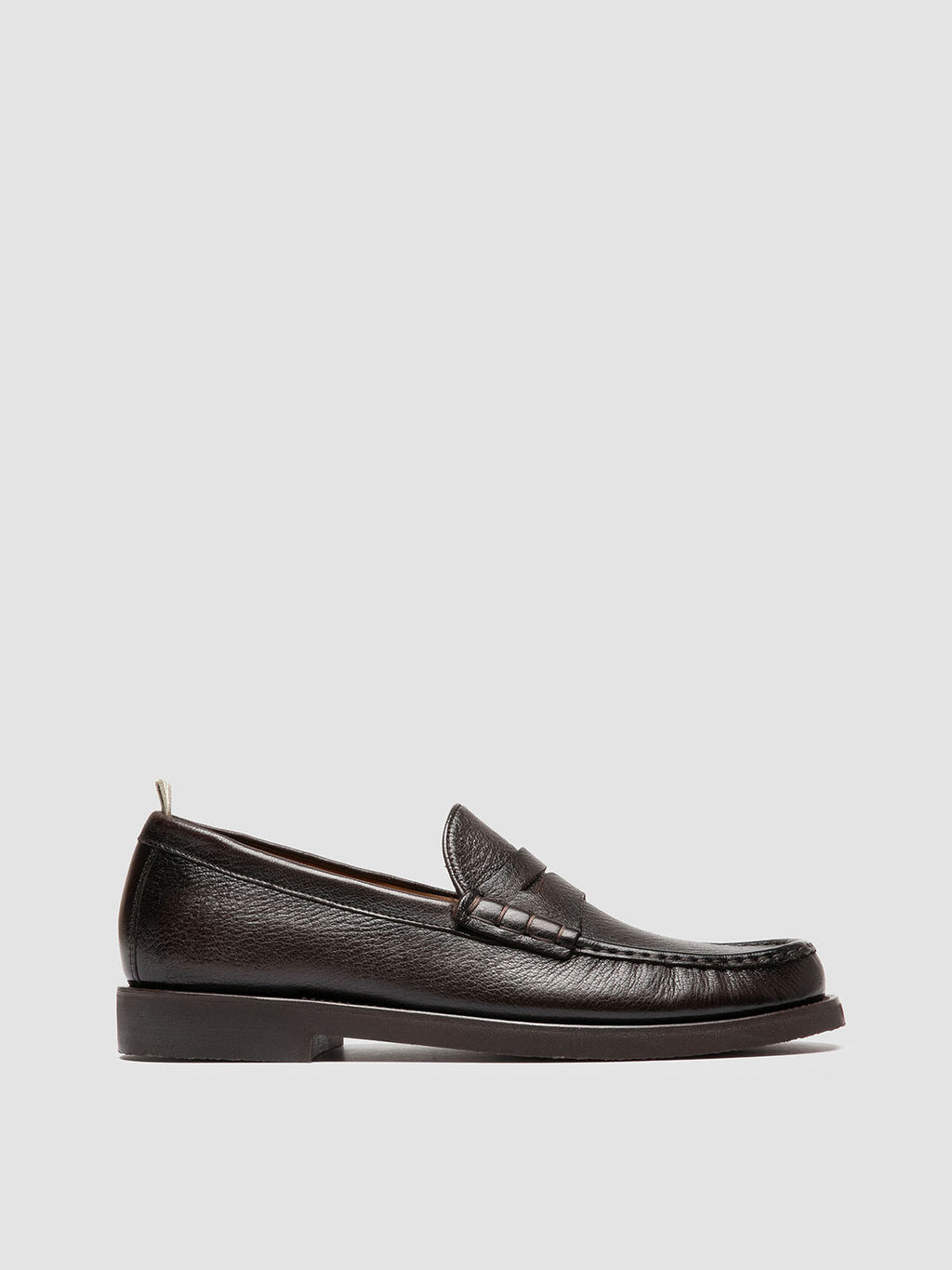 BALFRON FLEXI 001 - Dark Brown Leather Penny Loafers - 0