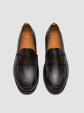 BALFRON FLEXI 001 - Dark Brown Leather Penny Loafers - 1