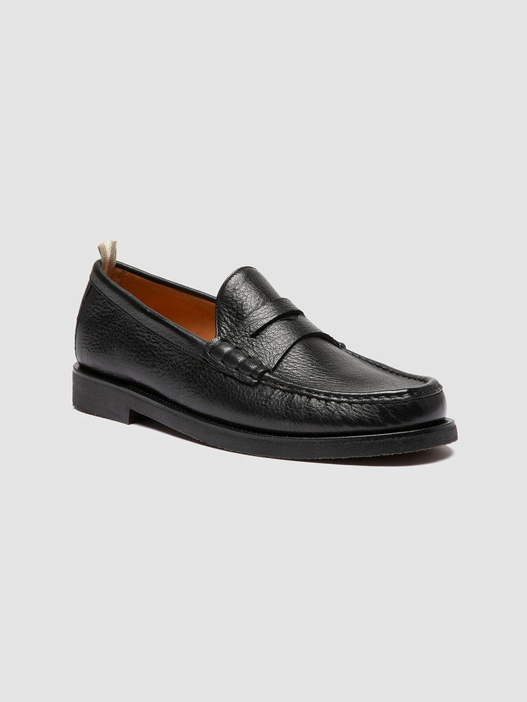 BALFRON FLEXI 001 - Black Leather Penny Loafers