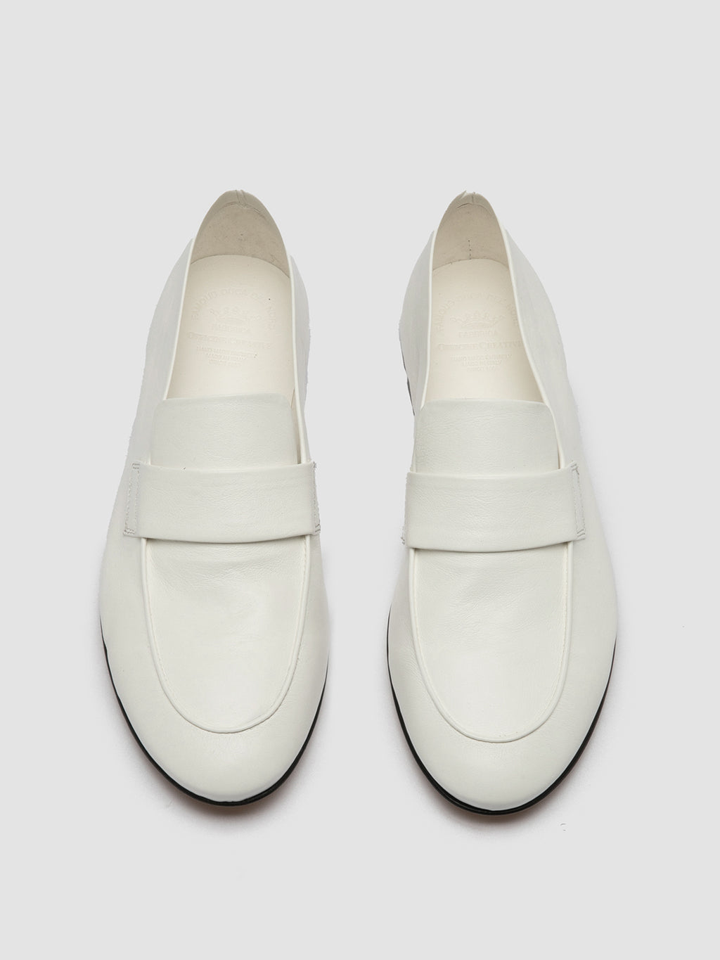 BLAIR 001 Osso - White Leather Loafers Women Officine Creative - 2