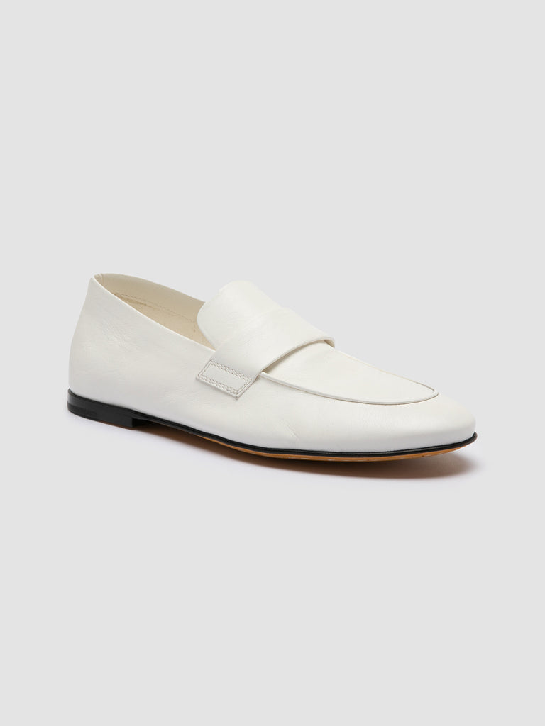 BLAIR 001 Osso - White Leather Loafers Women Officine Creative - 3