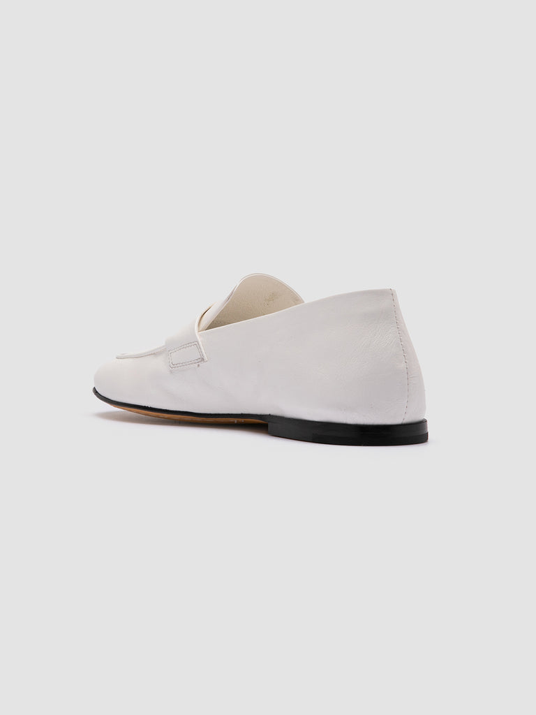 BLAIR 001 Osso - White Leather Loafers Women Officine Creative - 4