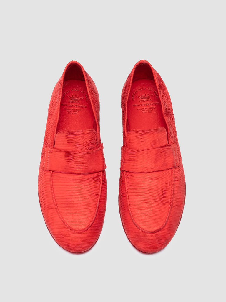 BLAIR DD 001 - Red Leather Penny Loafers