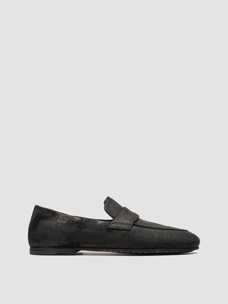 BLAIR DD 001 - Black Leather Penny Loafers