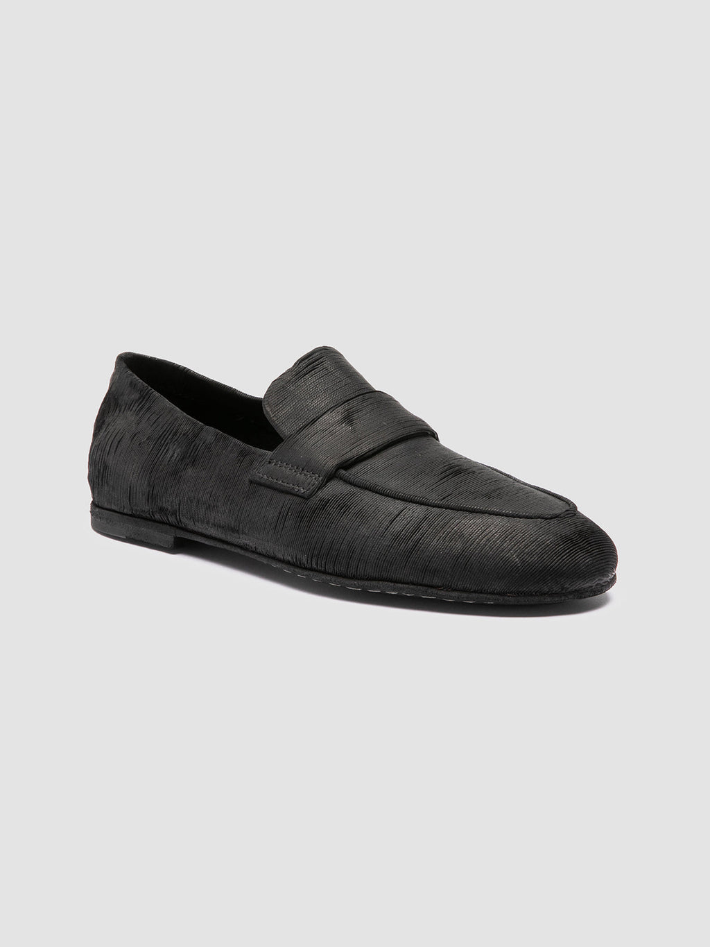 BLAIR DD 001 - Black Leather Penny Loafers