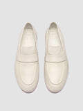 BLAIR DD 001 - White Leather Penny Loafers