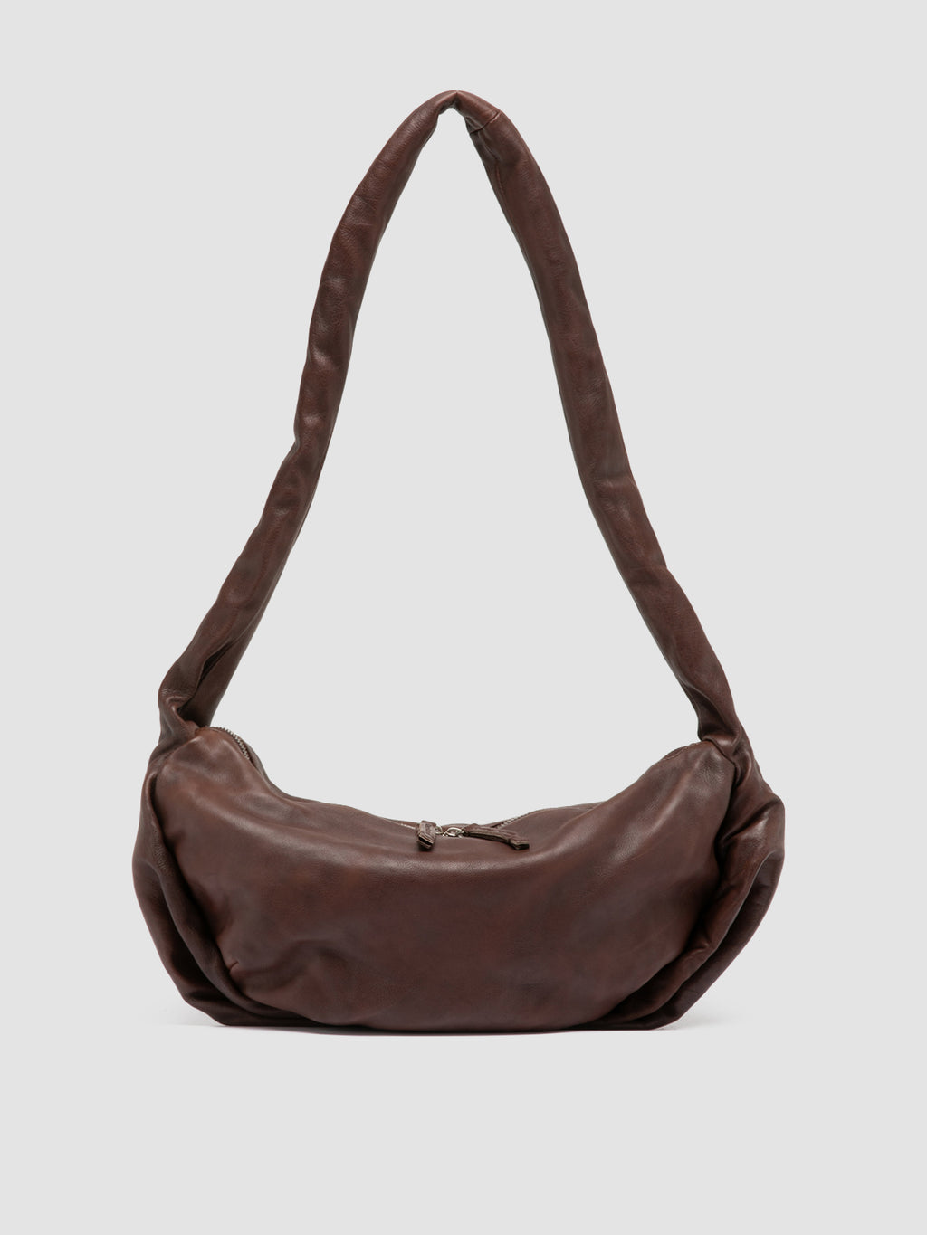 BOLINA 046 - Dark Brown Leather Crossbody Bag - 0