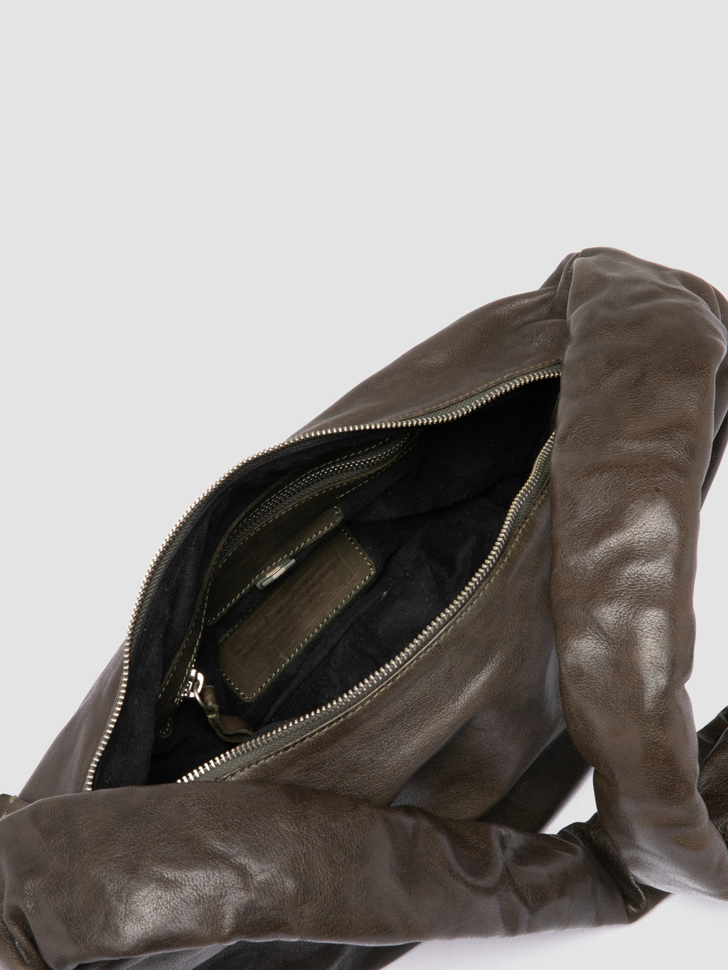 BOLINA 046 - Taupe Leather Crossbody Bag - 5